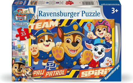 RAVENSBURGER Puzzle Tlapková patrola: Pátrání a záchrana 35 dílků