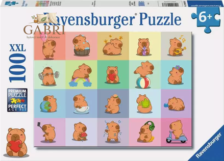RAVENSBURGER Puzzle Kapybara XXL 100 dílků