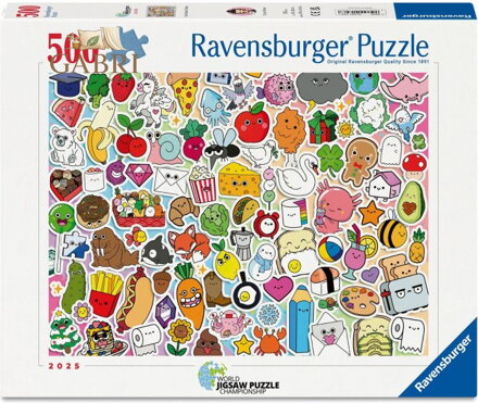 RAVENSBURGER Puzzle Koláž plná chaosu 500 dílků