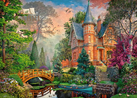 RAVENSBURGER Puzzle Pozoruhodný terakotový dům 1000 dílků