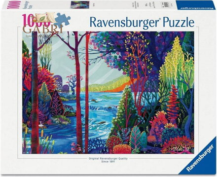RAVENSBURGER Puzzle Indigový les 1000 dílků