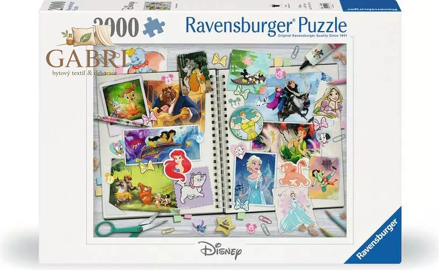 RAVENSBURGER Puzzle Disney: Scrapbook 2000 dílků