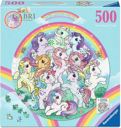 RAVENSBURGER Kulaté puzzle Můj malý Pony 500 dílků