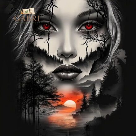 NORIMPEX Diamantové malování Tvář v horské krajině 30x40cm