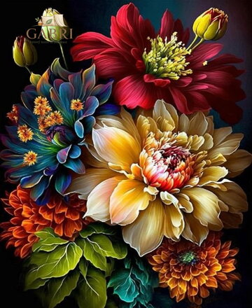 NORIMPEX Diamantové malování Kytice s pivoňkami 30x40cm