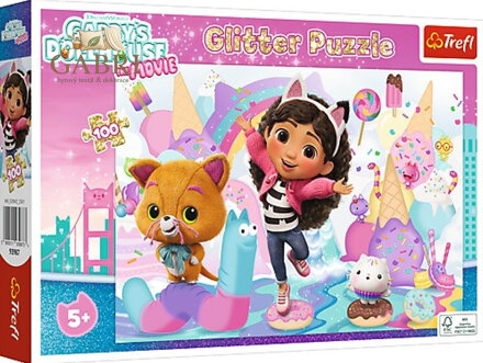 TREFL Svítící puzzle Gábinin kouzelný domek: S kamarády 100 dílků