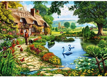 BLUEBIRD Puzzle Chata u jezera 500 dílků