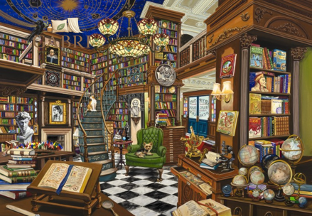 BLUEBIRD Puzzle Prodejce vzácných knih 1000 dílků