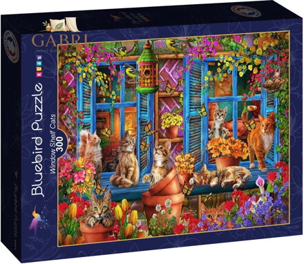 BLUEBIRD Puzzle Parapet s kočkami 300 dílků