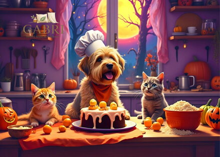 BLUEBIRD Puzzle Pečení na Halloween 300 dílků