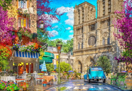 BLUEBIRD Puzzle Odpoledne u Notre Dame 1000 dílků