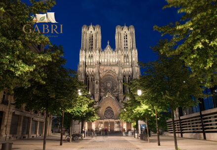 BLUEBIRD Puzzle Katedrála v Remeši za soumraku 1000 dílků