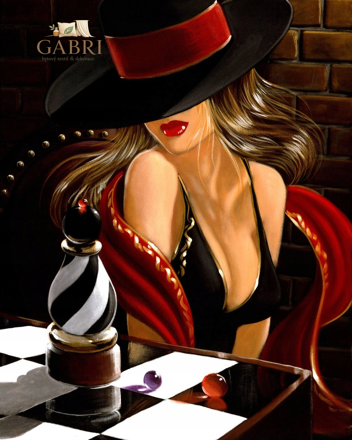 NORIMPEX Diamantové malování Akt ženy v klobouku 30x40cm