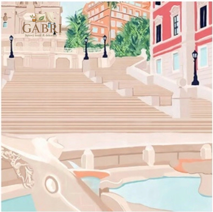 NORIMPEX Diamantové malování Španělské schody 30x40cm