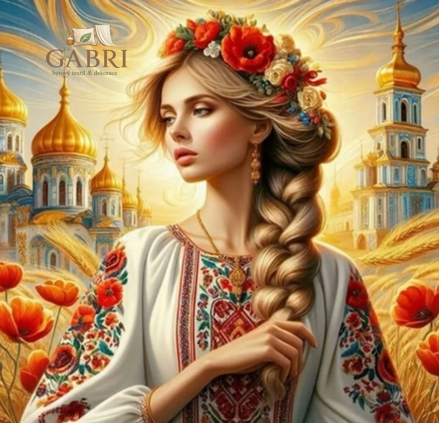 NORIMPEX Diamantové malování Slovanská žena z Ukrajiny 30x40cm