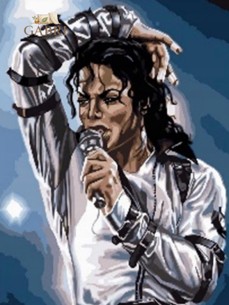 NORIMPEX Diamantové malování Koncert krále popu 30x40cm