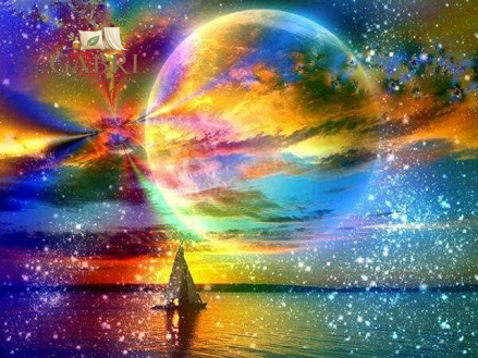 NORIMPEX Diamantové malování Měsíc 30x40cm