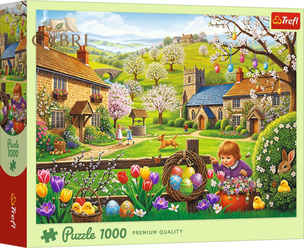 TREFL Puzzle Hledání velikonočních vajíček 1000 dílků