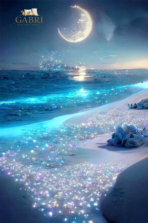 NORIMPEX Diamantové malování Měsíční svit 30x40cm