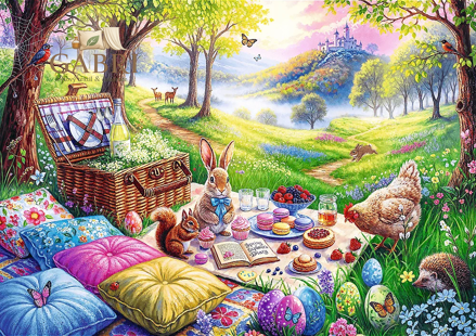 TREFL Puzzle Piknik na louce 1000 dílků