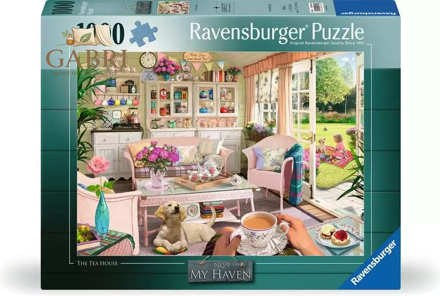 RAVENSBURGER Puzzle My Haven č.9: Čajovna 1000 dílků