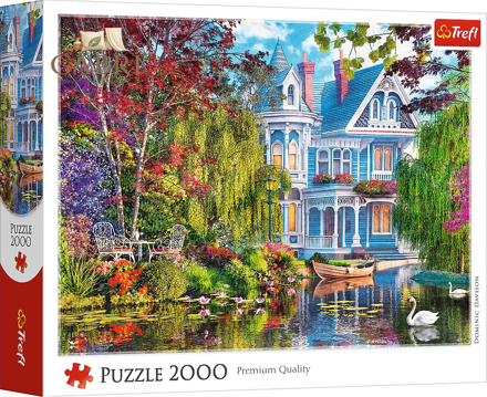 TREFL Puzzle Dům u jezera 2000 dílků