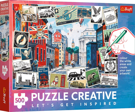TREFL Puzzle Creative Pozdravy z Londýna 500 dílků
