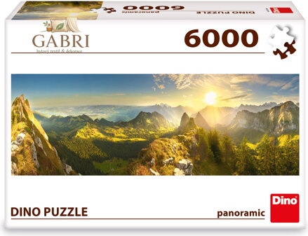 DINO Panoramatické puzzle Švýcarský podzim 6000 dílků