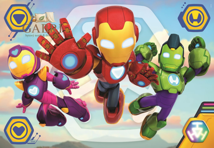 CLEMENTONI Puzzle Iron Man a jeho úžasní přátelé MAXI 60 dílků
