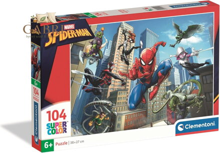 CLEMENTONI Puzzle Spiderman: Boj 104 dílků