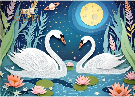 CHERRY PAZZI Puzzle Schůzka při měsíčku 1000 dílků