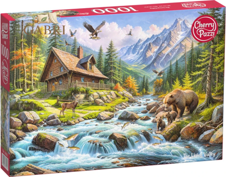 CHERRY PAZZI Puzzle Živé údolí 1000 dílků