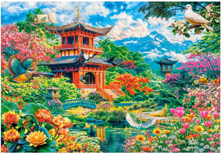 CASTORLAND Puzzle Jarní zahradní harmonie 1000 dílků