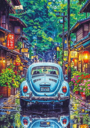 ART PUZZLE Puzzle Tokio v dešti 500 dílků