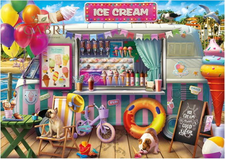 EDUCA Puzzle Zmrzlinový vůz 500 dílků