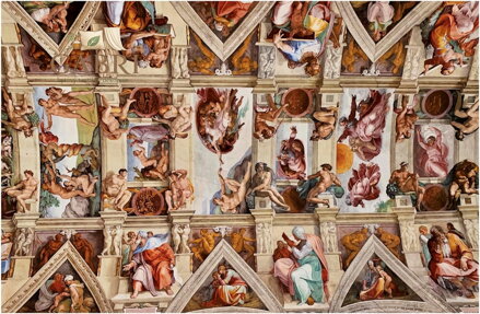 EDUCA Miniaturní puzzle Sixtinská kaple 1000 dílků