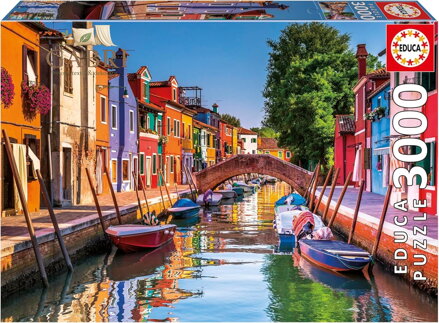 EDUCA Puzzle Burano, Itálie 3000 dílků