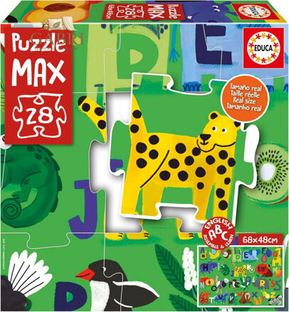 EDUCA Puzzle Zvířecí abeceda 28 dílků