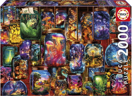 EDUCA Puzzle Sny ve sklenici 2000 dílků