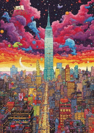 ART PUZZLE Puzzle WOWO Series: Barevný New York 1000 dílků