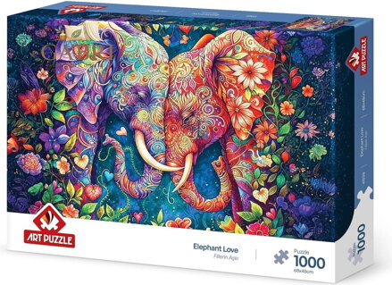 ART PUZZLE Puzzle Sloní láska 1000 dílků