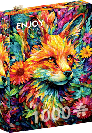 ENJOY Puzzle Květinová liška 1000 dílků