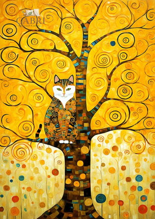 ENJOY Puzzle Kočka Gustava Klimta na stromě života 1000 dílků