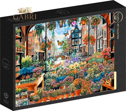 GRAFIKA Art Collection: Puzzle Květinové tajemství Amsterdamu 1000 dílků