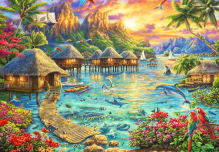 GRAFIKA Art Collection: Puzzle Tropická oáza 1000 dílků