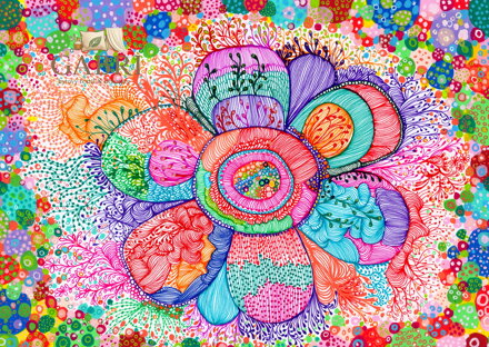 ENJOY Puzzle Květinový rytmus 1000 dílků