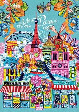 EDUCA Puzzle Car Pintos: Paříž 1000 dílků