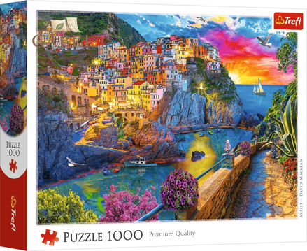 TREFL Puzzle Večerní procházka po Cinque Terre 1000 dílků