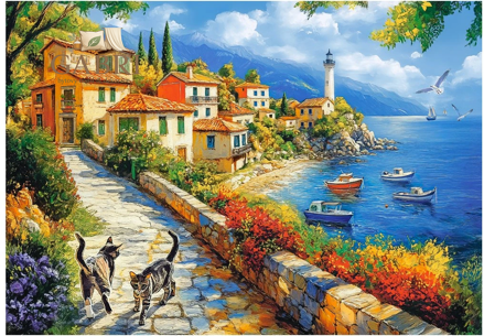 CASTORLAND Puzzle Zátoka u bílého majáku 500 dílků