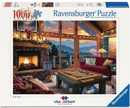 RAVENSBURGER Puzzle USA Jigsaw Nationals: Skládání puzzle 1000 dílků